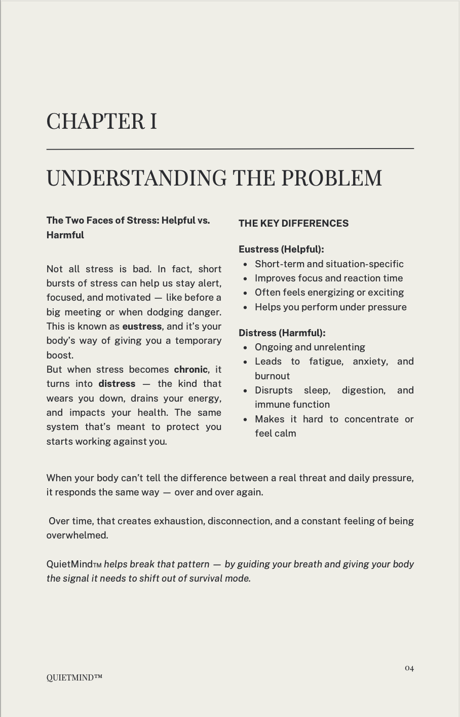 Breath Right to a QuietMind (Ebook)