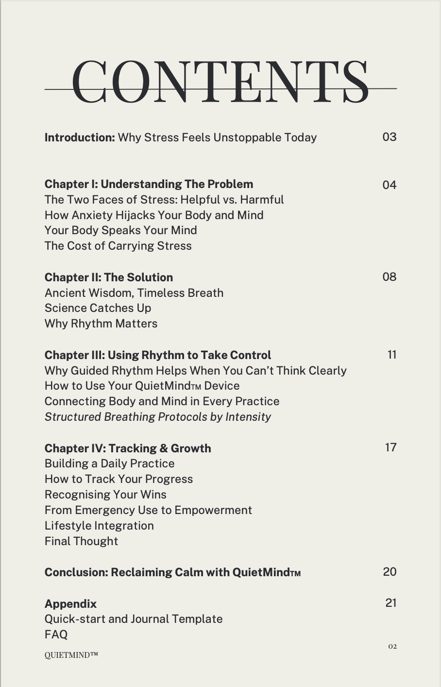 Breath Right to a QuietMind (Ebook)