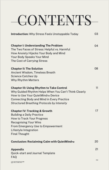 Breath Right to a QuietMind (Ebook)