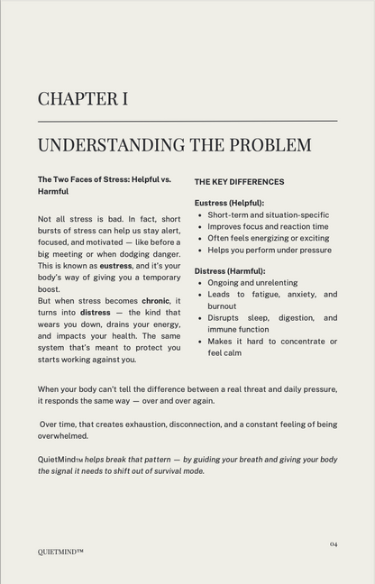 Breath Right to a QuietMind (Ebook)