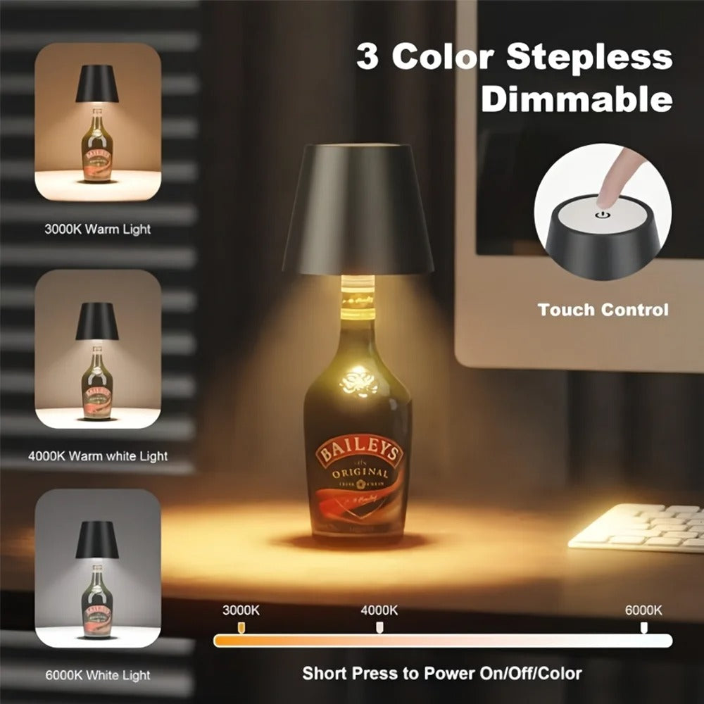 LED Wine Bottle Table Lamp